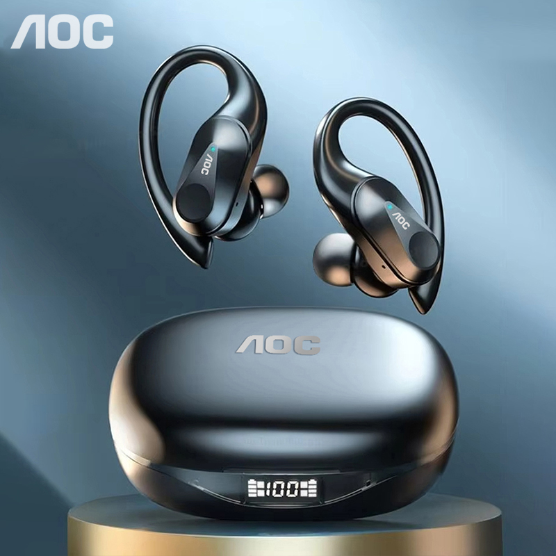 Sports Earphone Hook - Choice AOC Sports Headset Wireless Bluetooth