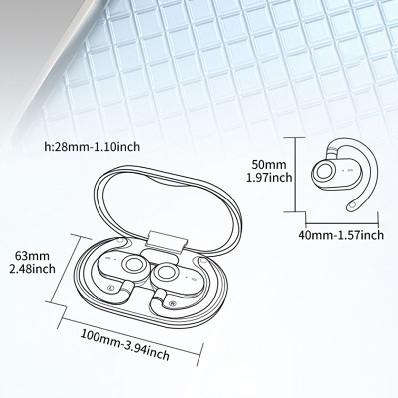 Sports Earphone Hook - JM18 Ear-Hook Translation Earphones,Open-Type Bluetooth 5.4