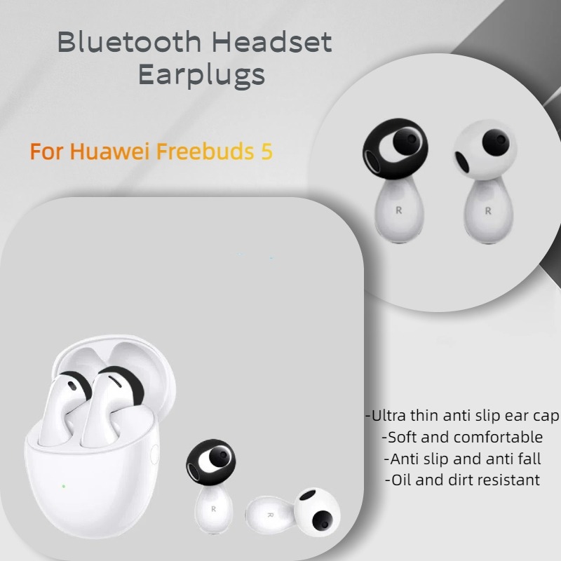 Silicone Ear Tip Replacement - Ultra-thin Bluetooth Headset Earplugs for Huawei