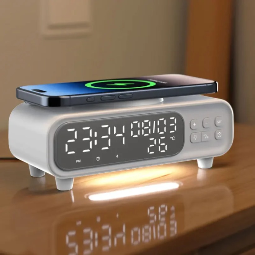 15W Wireless Charger Time Alar - Usb C Earphone 评论和价格