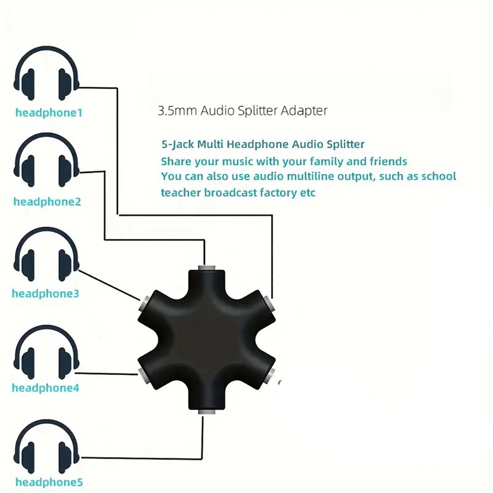 3.5mm Jack Earphone Audio Spli - Earphone Splitter Jack 评论和价格