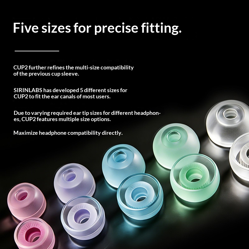SIRINLABS TipsA CUP2 Silicone  - Silicone Ear Tip Replacement 评论和价格