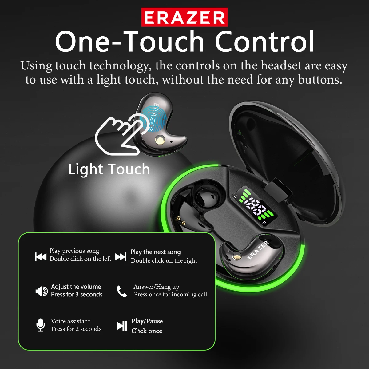 EARZER XF58 In-Ear Bluetooth H - Wireless Earbuds Tws 评论和价格