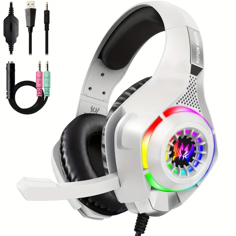 Gaming Headset for PC, PS4, PS - Gaming Headset Rgb 评论和价格