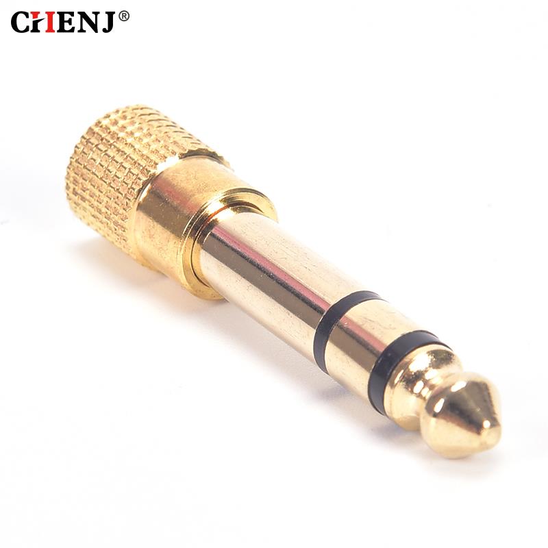 1pc 6.35 Male To 3.5 Female St - Cable Extension 3.5 评论和价格