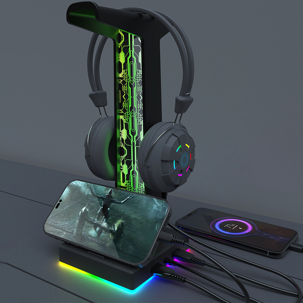 RGB Gaming Headphone Stand Dua - Gaming Headset Rgb 评论和价格